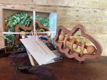 Load image into Gallery viewer, Baby Toy Handmade Wooden Rattle Fish and Turtle