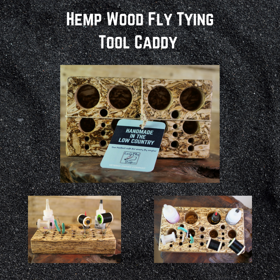 Fly Tying Hemp Wood Tool Caddy, Hilton Head Island, Low Country products, Fly Fishing Hilton Head