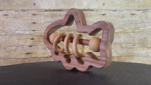 Load and play video in Gallery viewer, Baby Toy Handmade Wooden Rattle Fish and Turtle

