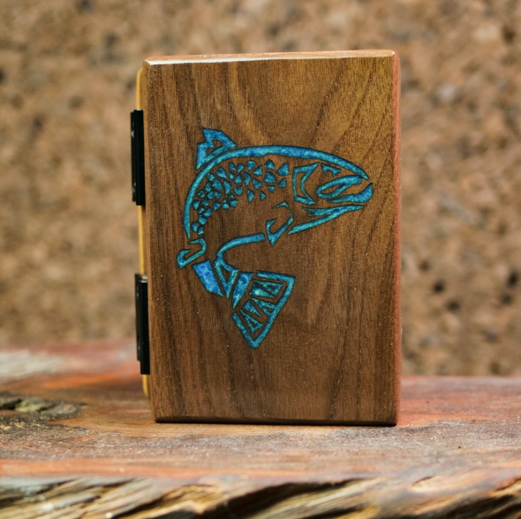 Trout Wood Fly box