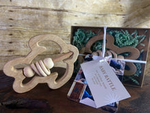 Load image into Gallery viewer, Baby Toy Handmade Wooden Rattle Fish and Turtle
